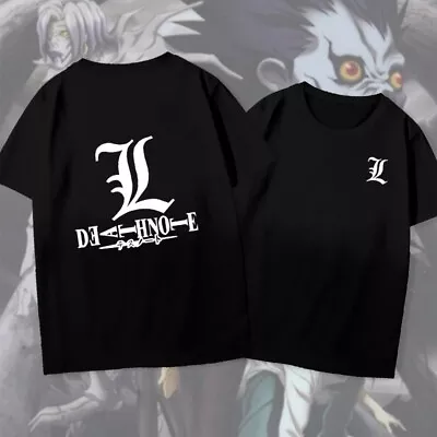 Buy Black Death Note Manga Strip Anime Unisex Tshirt T-Shirt Tee S-3XL • 13.19£
