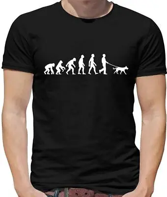 Buy Evolution Of Man Dog Walking - Mens T-Shirt - Pet - Toys - Pets • 13.95£