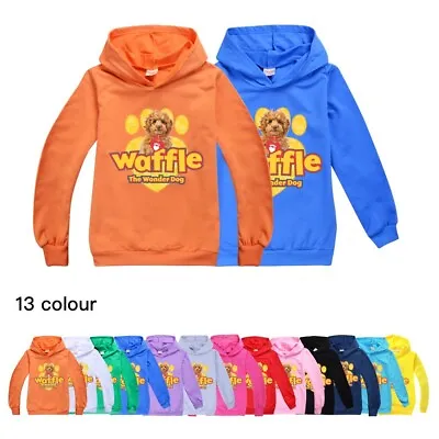 Buy New Kids Waffle The Wonder Dog Hoodie Jumper Birthday Gift Hooded Sweatshirt Top • 12.99£