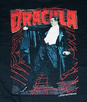 Buy Dracula 1931 Movie Spider-Web Poster With Bela Lugosi T-Shirt SMALL NEW UNWORN • 23.69£