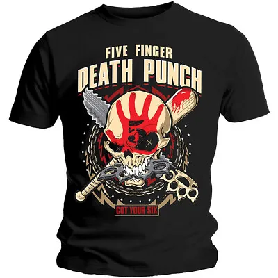 Buy Five Finger Death Punch Got Your Six 2 Official Tee T-Shirt Mens • 17.13£