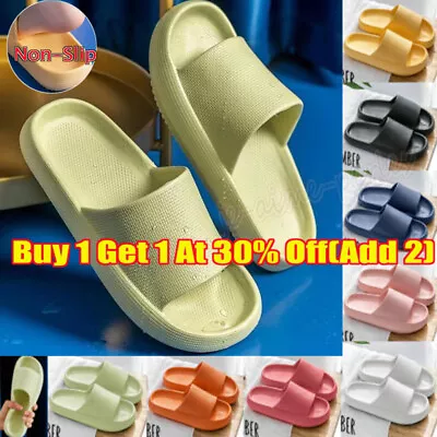 Buy Men Women Sandals Ultra-Soft Slippers Extra Cloud Shoes Anti-Slip PILLOW-SLIDES • 6.99£