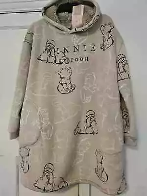 Buy Disney Winnie The Pooh Snuddie Hooded Oversize Blanket Hoodie Oodie Snoodie M-L • 40£