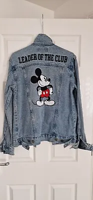 Buy Disney Mickey Mouse Denim Jacket Size L • 50£
