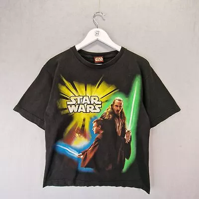 Buy Star Wars Phantom Menace T Shirt Small Vintage Qui-Gon Jinn Obi-Wan Kenobi Jedi • 69.99£