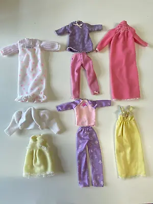 Buy Barbie & Clones Vintage Lot Night Lingerie Outfits Pajamas Fancy Frills • 8.24£