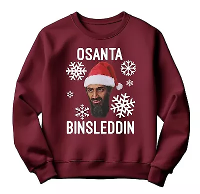 Buy Osanta Binsleddin Festive Season Funny Christmas Jumper Cosy Holiday Sweater • 17.99£