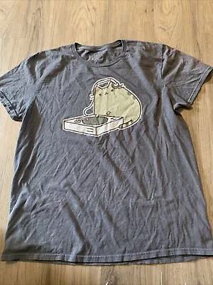 Buy Pusheen The Cat DJ PUSHEEN Womens T-Shirt Size Large  Gray Short Sleeve • 7.55£