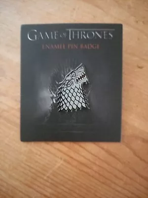 Buy Game Of Thrones Enamel Pin Badge (Stark Design) 3cm X 2.5cm - Official Merch • 5.25£