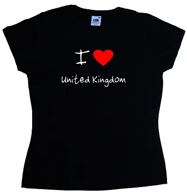 Buy I Love Heart United Kingdom Ladies T-Shirt • 8.99£