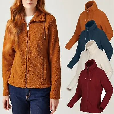 Buy Womens Ladies Fleece Jacket Full Zip Up Coat Classic Micro Fleece Anti Pill Tops • 13.96£