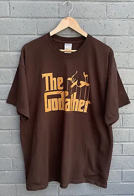 Buy The Godfather Movie T Shirt 2007 Brown Short Sleeve Size XL Paramount Picture • 12.98£