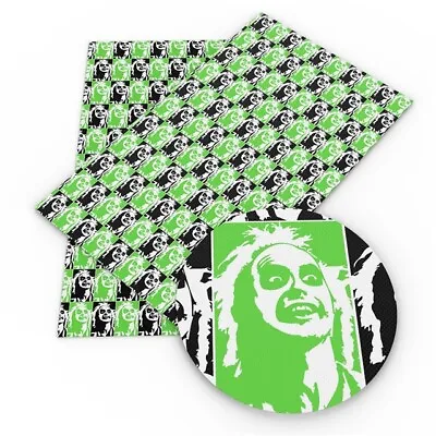 Buy Beetlejuice FAUX LEATHER SHEET 8  X 12  1108168 Movie SMOOTH TEXTURE • 2.65£