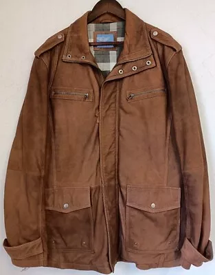 Buy Mens Arizona Tan Genuine Leather Jacket Size Large - Cg S14 • 30£
