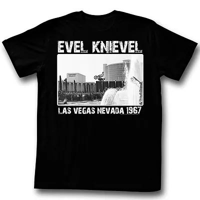 Buy Evel Knievel Super Evel Las Vegas Navada 1967 Daredevil Mens T Tee Shirt EK555 • 31.48£