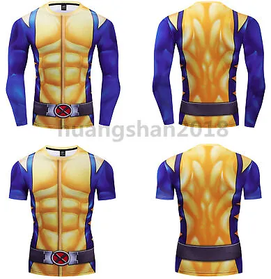 Buy Cosplay X-men 3d Print T-Shirt Mens Wolverine Costume Sport Tee T-Shirt Top Gift • 14.39£