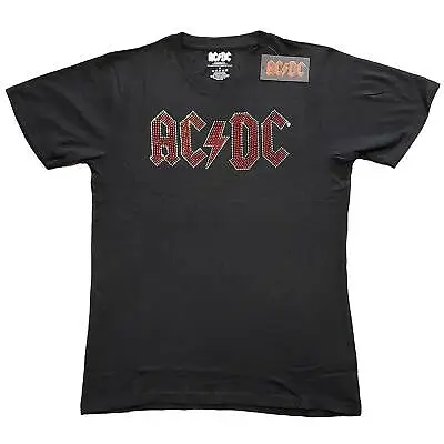 Buy Acdc Full Colour Logo Diamante Official Merchandise T-shirt M/L/XL New • 23.72£