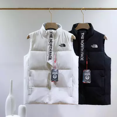Buy Winter Men's The North Face700 Body Warmer Women's White/Black Down Cotton Vest! • 40.79£