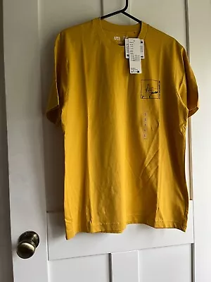 Buy Brand New Uniqlo Size SMALL NARUTO 20th Anniversary Yellow COTTON T-Shirt • 12.50£
