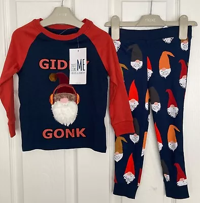 Buy NEW NEXT Boys Navy Giddy Gonk Pyjamas Size 18-24 Months • 10£