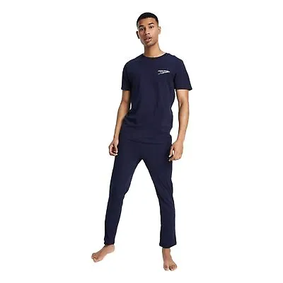 Buy Jack & Jones Mens T-shirt & Pants Loungewear Set 100% Cotton Logo Branding • 18.99£