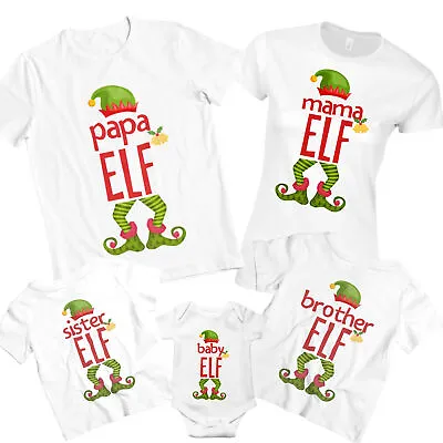 Buy Matching Christmas Family T-Shirts Adult Kids Baby Grow | Funny Elf T-shirts • 11.99£