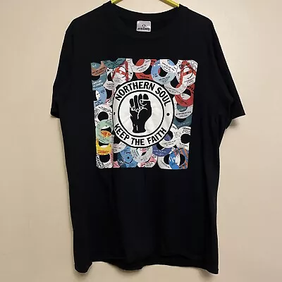 Buy Northern Soul Keep The Faith T-shirt Sz M Uk Mens Black- Same Day Dispatch VGC • 6.99£
