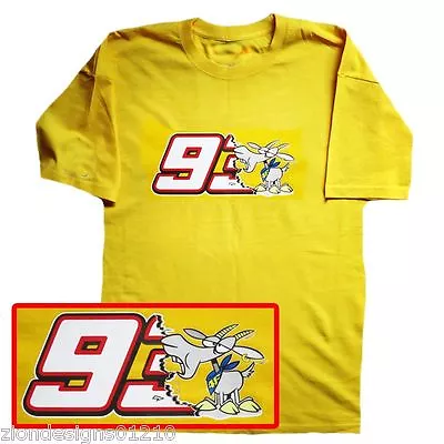 Buy Rossi  Motorcycle Biker Race `THE GOAT 93 EATER` LIMITED Tshirt YELLOW SM To XXL • 14£