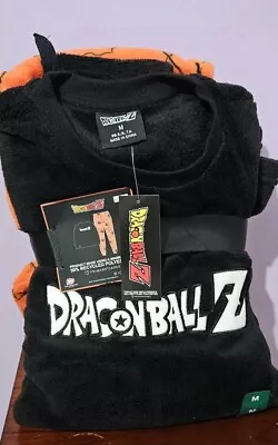 Buy Dragonball Z Fleece Pyjamas Size Medium, Long Sleeved, Orange/Black, Primark • 17.99£