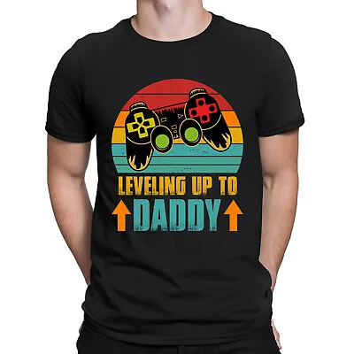 Buy Leveling Up To Daddy Video Game Fathers Day Funny Vintage Mens T-Shirts Top #BAL • 3.99£