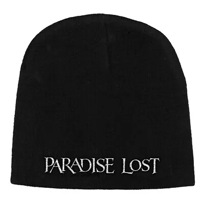 Buy Paradise Lost Logo Embroidered Beanie Hat Official Metal Band Merch • 18.96£