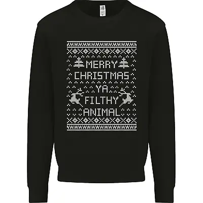 Buy Merry Christmas Ya Filthy Animal Kids Sweatshirt Jumper • 15.99£
