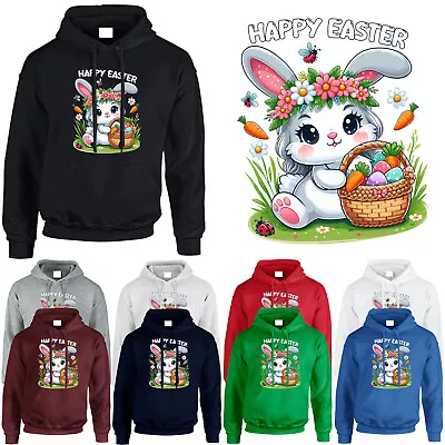 Buy Happy Easter Mens Hoody Funny Bunny Eggs Springtime Fancy Womens Gift Jumper • 16.99£