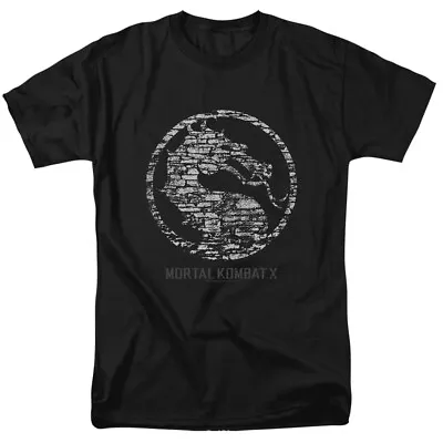 Buy Mortal Kombat X Dragon Stone Seal Game Logo Licensed Adult T-Shirt • 64.25£