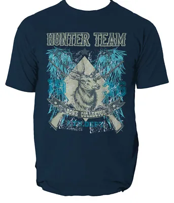 Buy Hunter Team T Shirt Camping Hunting Bone Collector S-3XL • 13.98£