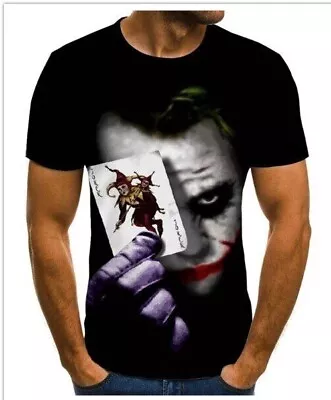 Buy New Unisex T Shirts Digital 3D Printed Joker Poker Card • 19.99£