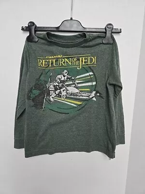 Buy Return Of The Jedi Longsleeve  T-Shirt Youth S Old Navy Green Pre Owned • 3.31£