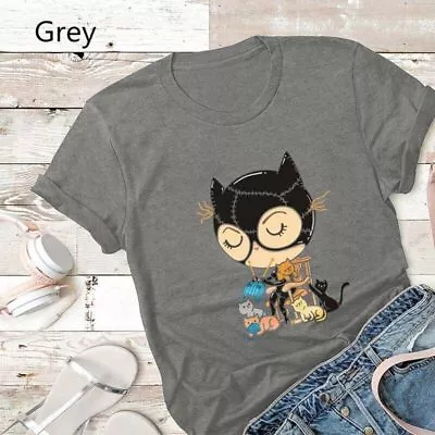 Buy Women's Cat Woman Crazy Cat Lady T-shirt Inspired By Batman Returns Cat Mom Gift • 7.55£