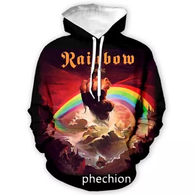 Buy Rainbow Rock 3D Unisex Men Women Children Hoodie Sweatshirt Jumper Pullover • 26.99£