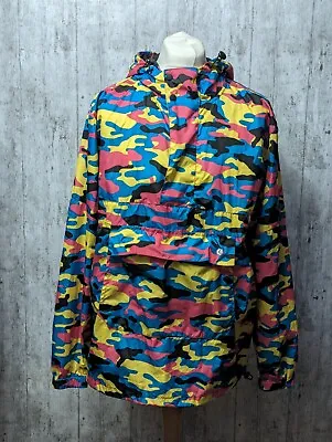Buy Men's Elbow Grease Multicoloured Camo Pullover Jacket Size M Great Condition  • 15£