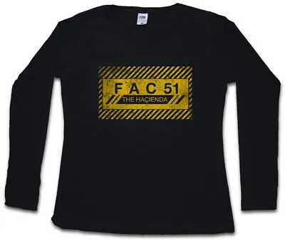 Buy FAC 51 THE HACIENDA I WOMEN LONG SLEEVE T-SHIRT Fac51 Club Factory Joy Division • 27.54£