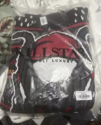Buy Killstar Hail Santa Hexmas Krampus Gothic Satanic Christmas Sweater Medium New • 50£