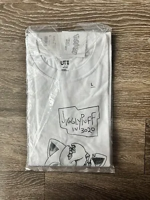 Buy NWT Uniqlo X  Daniel Arsham Jigglypuff  3020 White Tee T Shirt Sz L • 19.30£