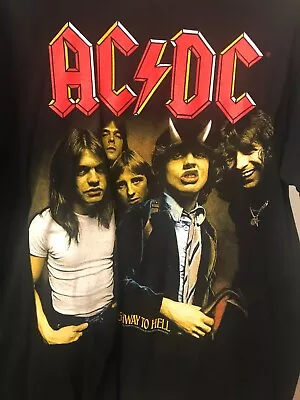 Buy AC/DC-Official Merch Highway To Hell Mexican Tee (LARGE) (UNWORN) • 15£