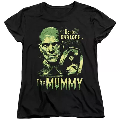 Buy The Mummy Womens T-Shirt Boris Karloff Black Tee • 22.57£