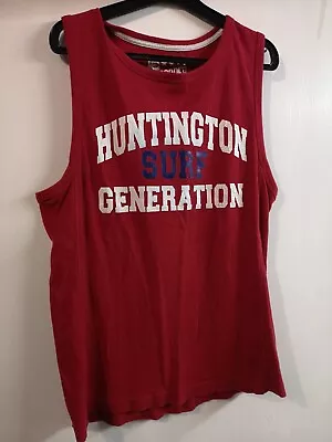 Buy Huntigton Surf Generation Vest Top Red Not Sure If The Cracking Is Part Of Top • 7.99£