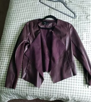 Buy Dorothy Perkins Faux Leather Jacket Size 8 • 12£