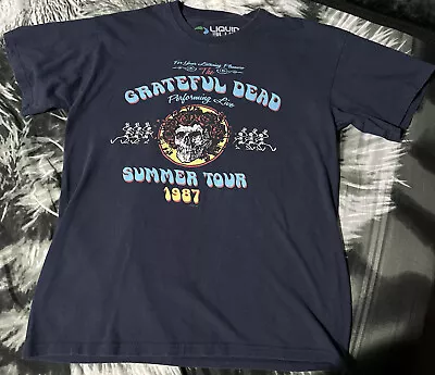 Buy Liquid Blue The Grateful Dead Summer Tour 1987 Modern T-Shirt Size M • 11£