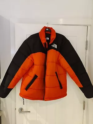Buy The North Face, Orange Puffer Jacket, Mens Large, Slightly Used, Hardly Worn. • 150£