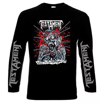 Buy Testament, Return To The Apocalyptic City, Men's Long Sleeve T-shirt,100% Cotton • 35.76£
